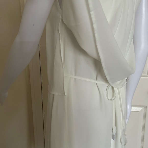 ATM Anthony Thomas Melillo Georgette Crepe Halter Dress in Chalk beige - size XS - Picture 8 of 11